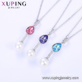 44343 Luxus Qualität Frauen Schmuck Rhodium Farbe Mode-Design Perle und Kristalle von Swarovski, Anhänger Halskette Schmuck